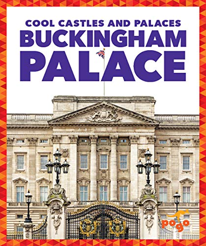 Book cover featuring Buckingham Palace with a red and white patterned border.