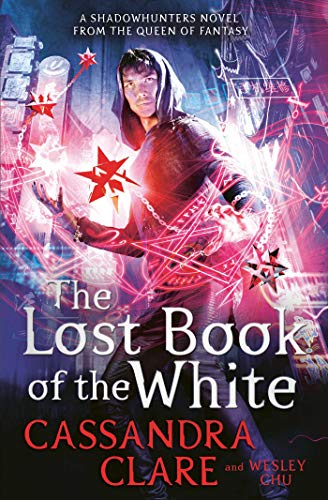 Book cover showing a hooded man surrounded by glowing red magic symbols and text.