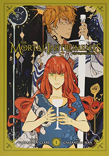 Cover art for The Mortal Instruments graphic novel showing a red-haired girl and boy.