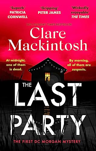 Book cover for "The Last Party" featuring a dark house silhouette.