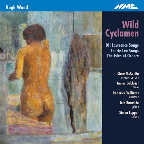 Cover of "Wild Cyclamen" CD featuring a painting of a nude figure from behind.