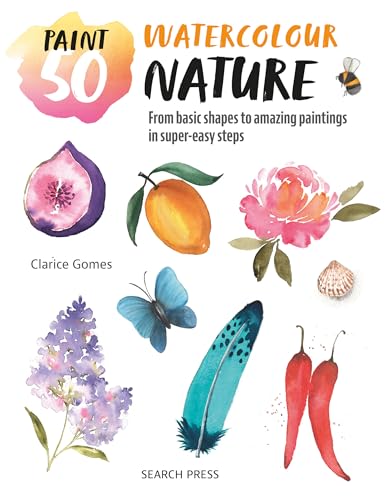Book cover featuring watercolour paintings of flowers, fruit, and a butterfly.