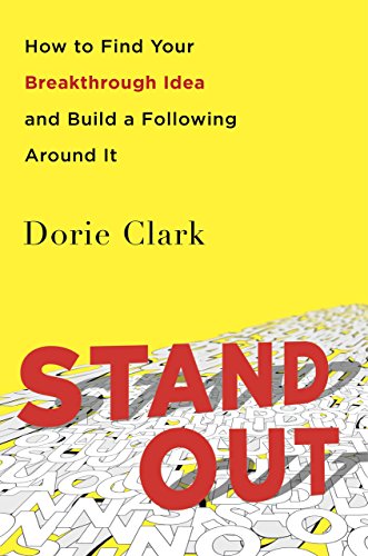 Yellow book cover with large red text "STAND OUT" and author's name.