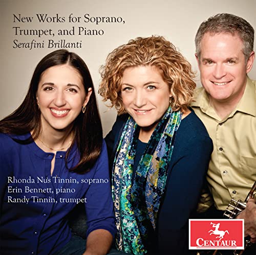 CD cover featuring three smiling musicians: soprano, pianist, and trumpeter.
