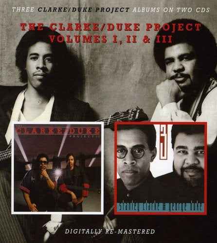 "CD cover featuring black-and-white images of two musicians with inset album artwork."