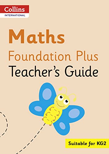 Collins Maths Foundation Plus Teacher's Guide cover with a blue butterfly.