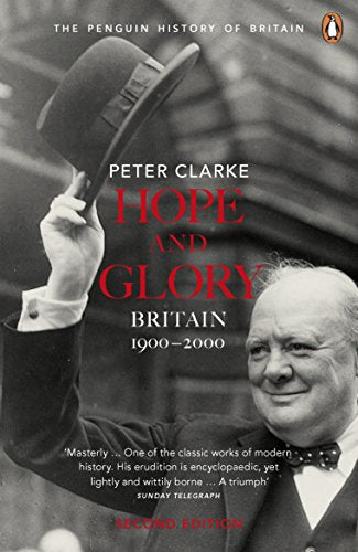 Book cover featuring Winston Churchill tipping his hat with title Hope and Glory.