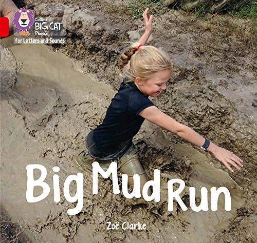 Book cover: a girl covered in mud during a messy outdoor run.