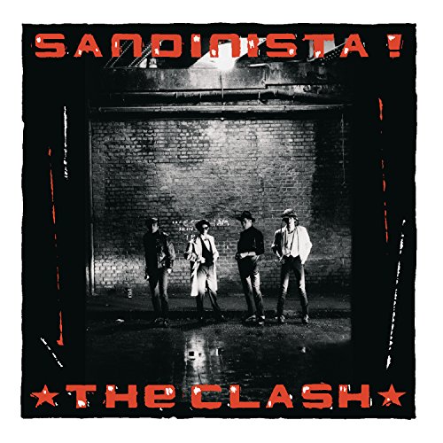 The Clash’s “Sandinista!” album cover: band in front of a brick wall.