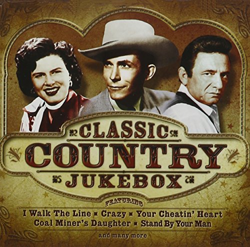 CD cover featuring portraits of three country singers above the text Classic Country Jukebox.