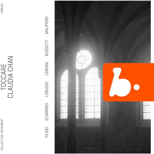 CD cover for Claudia Chan’s “Toccare (live)” with abstract architectural image.