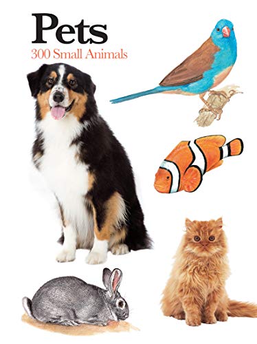Book cover featuring a dog, bird, fish, rabbit, and cat.