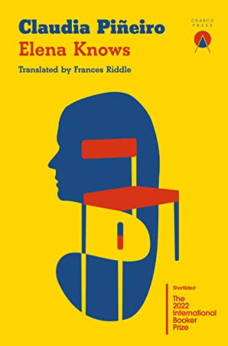 Book cover: yellow background, blue head silhouette with red chair graphic.