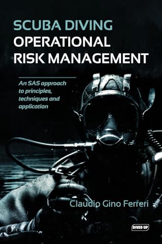 Book cover: "Scuba Diving Operational Risk Management" with diving mask image.