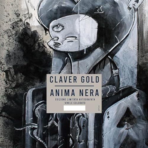 Vinyl record cover featuring a stylized, masked figure in grayscale.