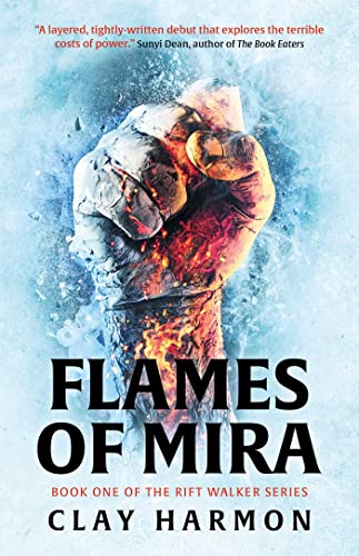 Book cover showing a clenched fist glowing with fire against a blue icy background.