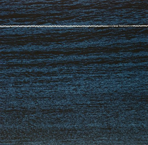 Dark blue textured abstract cover for the vinyl album "Clear Horizon".