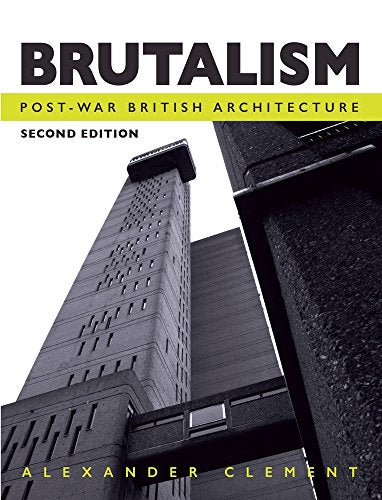 Book cover featuring a stark, upward-angled view of a Brutalist tower.