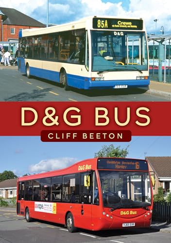 Book cover featuring two photos of blue and red D&G buses.