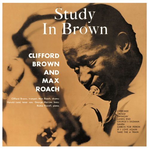 Album cover for Clifford Brown and Max Roach’s “Study In Brown” vinyl.