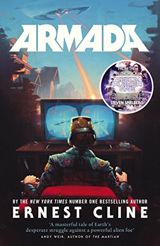 Book cover: boy with VR headset facing a screen with a spaceship.