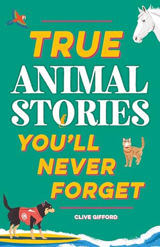 Book cover with illustrations of a dog, cat, horse, and bird.
