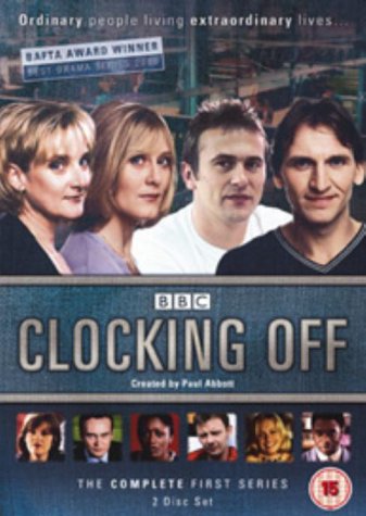 DVD cover for BBC series "Clocking Off" featuring four actors.
