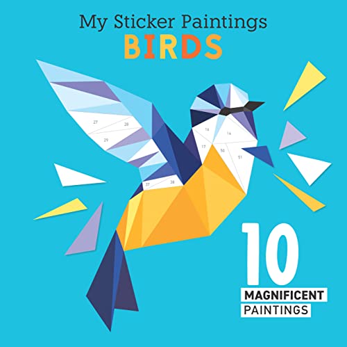 Geometric bird illustration with numbered pieces and the number ten.