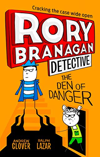Book cover: Cartoon detective Rory Branagan stands over a hole in the ground.