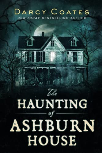 Book cover showing a spooky, illuminated house at night under a full moon.