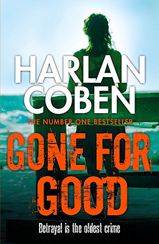 Book cover: woman facing ocean, title “Gone for Good” by Harlan Coben.