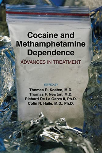 Book cover: "Cocaine and Methamphetamine Dependence: Advances in Treatment.