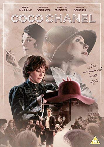 DVD cover for “Coco Chanel” featuring Shirley MacLaine and Barbara Bobulova.
