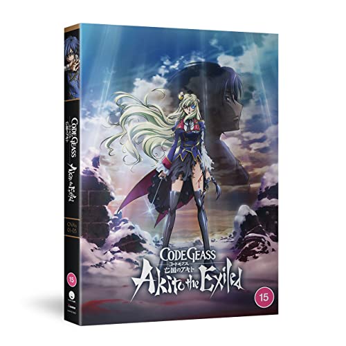 Code Geass Akito the Exiled DVD cover featuring a blonde anime character in uniform.