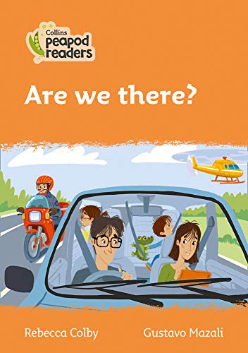 Book cover: family in a car, motorcycle, and a helicopter in sky.