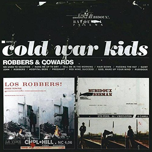 CD cover for Cold War Kids’ “Robbers & Cowards” with collage imagery.