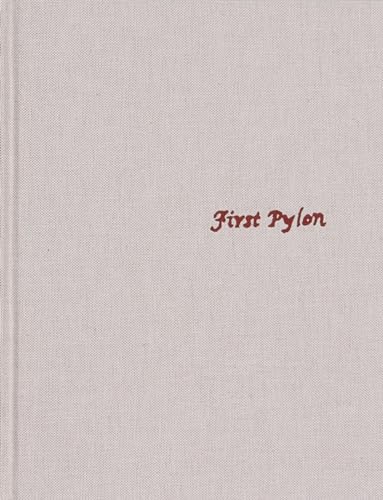Light gray book cover with red title, “First Pylon.”