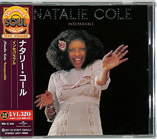Natalie Cole “Inseparable” CD with Japanese text and a portrait.