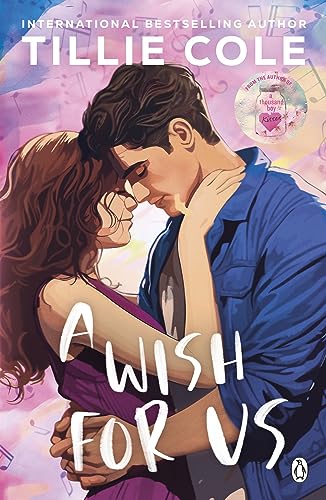 Book cover: couple embracing, illustrated, with title "A Wish For Us".