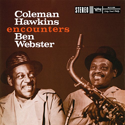 Album cover featuring Coleman Hawkins and Ben Webster with saxophones.