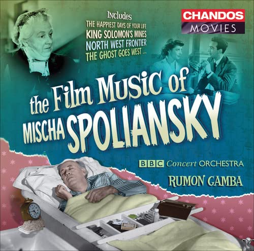 CD cover for Mischa Spoliansky film music featuring portraits and text.