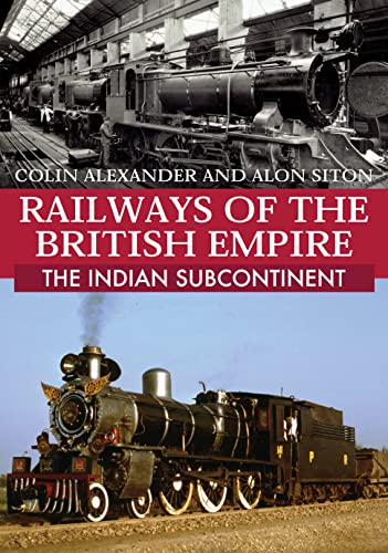 Book cover featuring vintage steam locomotives from British India railways.