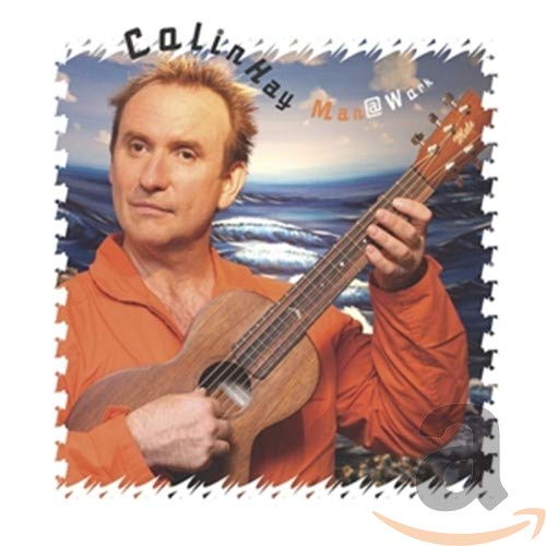 CD cover featuring Colin Hay with a guitar, ocean backdrop.