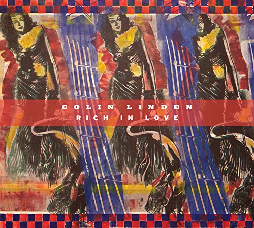 CD cover art featuring repeating stylized figures of a woman over colorful abstract patterns.