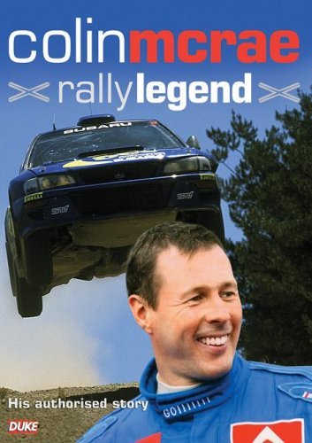 DVD cover featuring Colin McRae and a Subaru rally car mid-air.