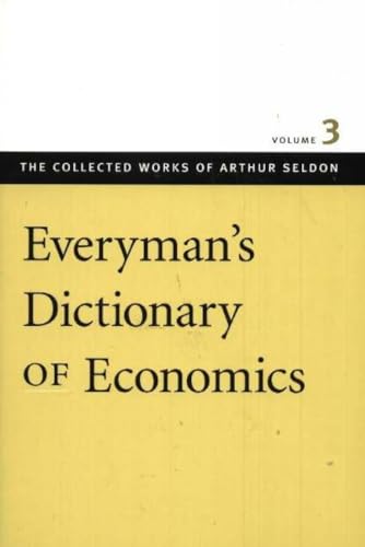 Yellow book cover with black text: "Everyman's Dictionary of Economics".