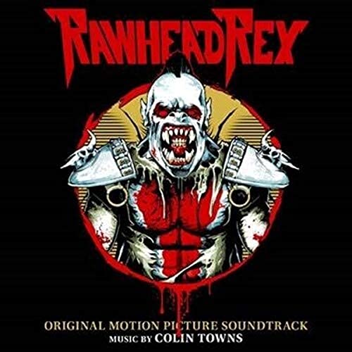 “Rawhead Rex” soundtrack album cover: a monstrous figure with dripping fangs.