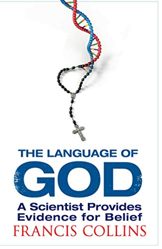 Book cover showing a DNA strand intertwined with a rosary against a white background.