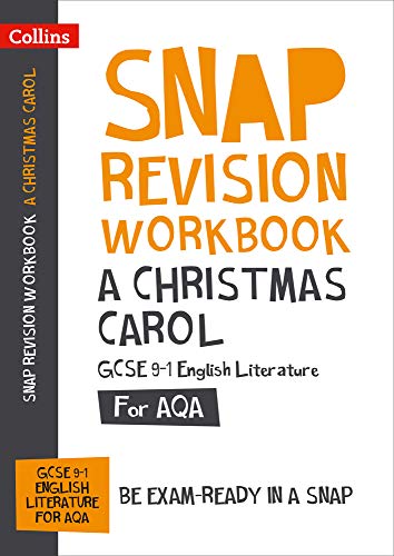 Collins “A Christmas Carol” GCSE revision workbook cover, orange and white.