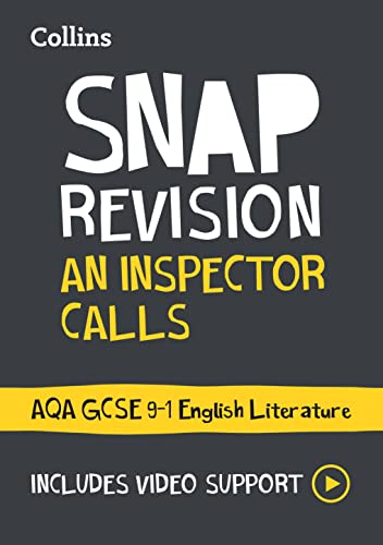 Book cover for “An Inspector Calls” revision guide, Collins SNAP series.
